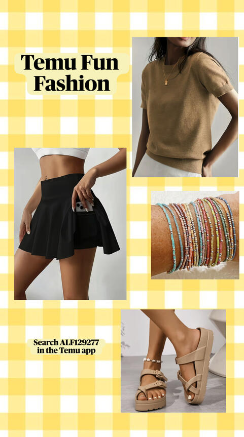 Fashion collage featuring casual clothing, sandals, jewelry, and everyday outfit inspiration.